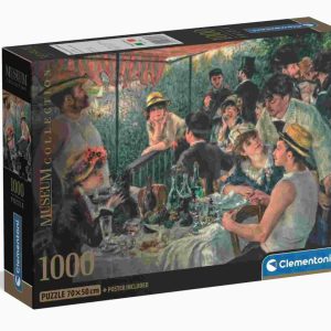 Művészet A csónakázó társaság ebédje Renoir 1000 db-os Compact puzzle Clementoni
