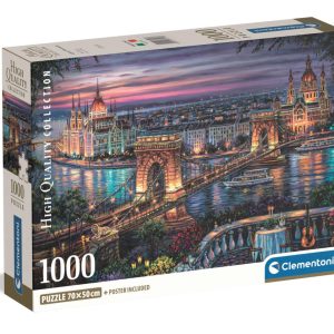 Budapest Lights of the Danube 1000 db-os Compact puzzle Clementoni