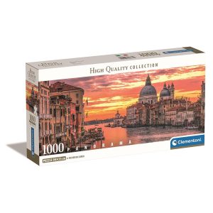 Olaszország Canal Grande 1000 db-os panoráma Compact puzzle Clementoni