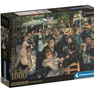 Művészet Bál a Moulin de la Galette-ben Renoir 1000 db-os Compact puzzle Clementoni
