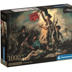 Művészet A szabadság vezeti a népet Delacroix 1000 db-os Compact puzzle Clementoni