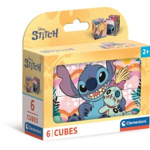 Disney Lilo és Stitch, A csillagkutya Smile mesekocka 6 db-os Clementoni
