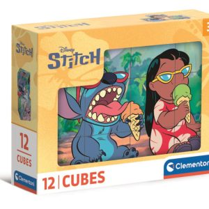 Disney Lilo és Stitch, A csillagkutya Funny Day mesekocka 12 db-os Clementoni