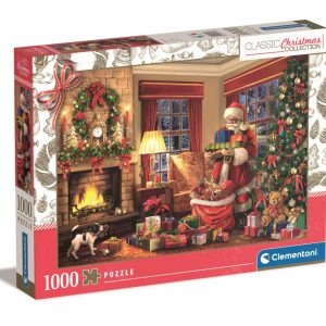 Karácsonyi Santa's Gift 1000 db-os puzzle Clementoni