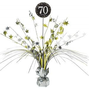 Happy Birthday Gold 70 asztaldísz 45,7 cm