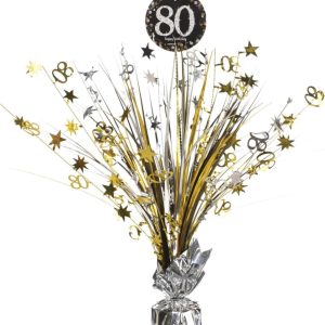 Happy Birthday Gold 80 asztaldísz 45,7 cm