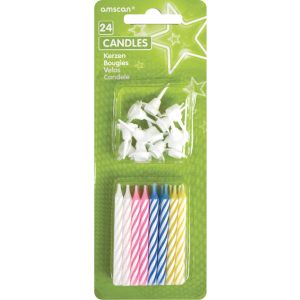 Színes Colorful tortagyertya, gyertya szett 24 db-os