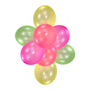 Színes Neon léggömb, lufi 8 db-os 11 inch (27,5 cm)