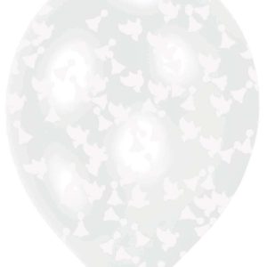 Esküvő Clear töltött léggömb, lufi 6 db-os 11 inch (27,5 cm)