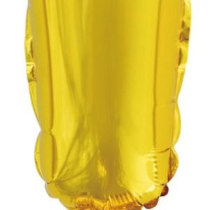 Arany Gold ! betű fólia lufi, 43 cm