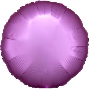 Lila Silk Lustre Flamingo kör fólia lufi 43 cm