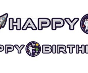 Űr Rocket Happy Birthday felirat 192 cm