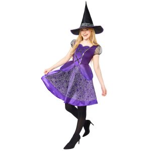 Boszorkány Purple Willow felnőtt jelmez L