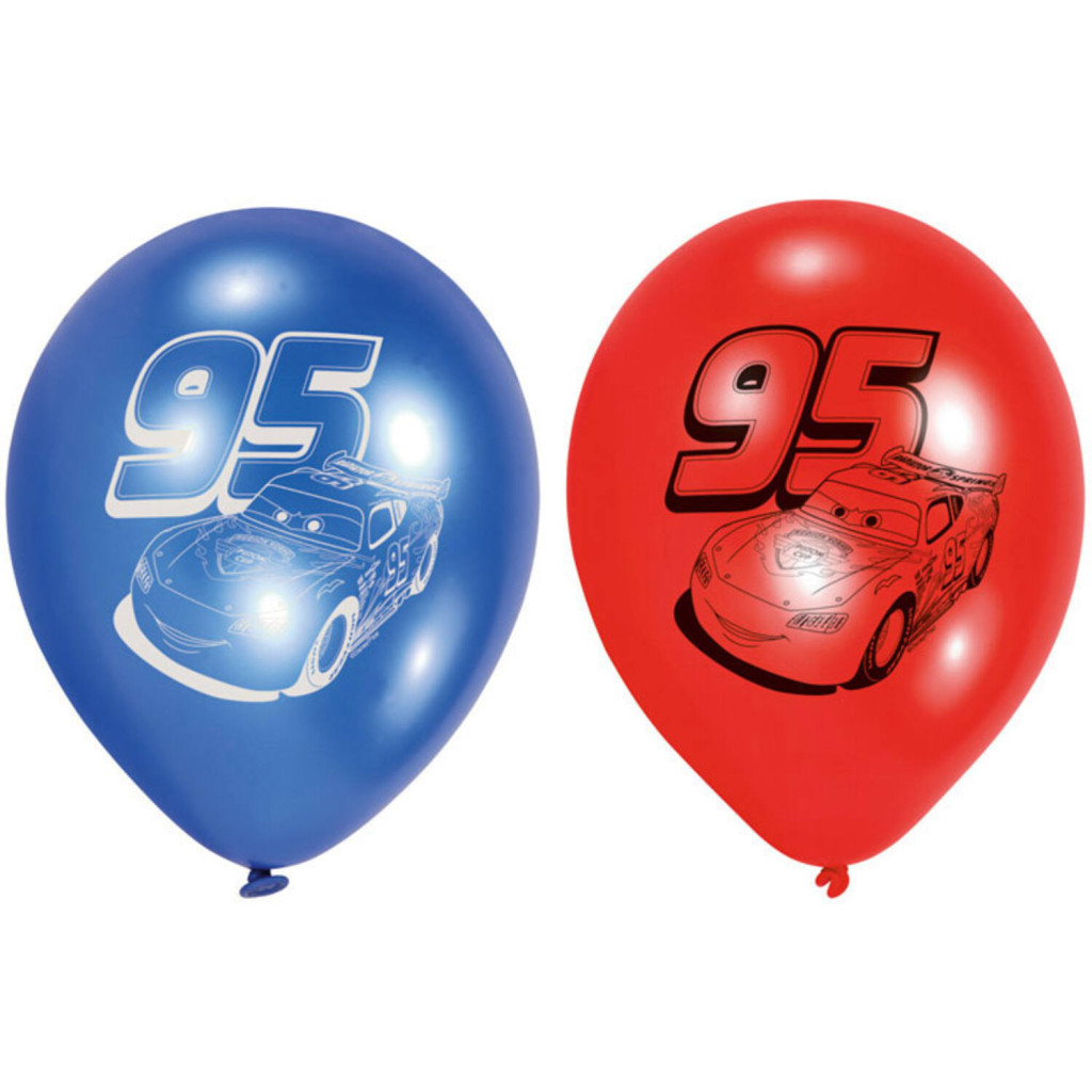 Disney Verdák 95 léggömb, lufi 6 db-os 9 inch (22,8 cm)