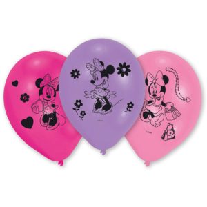 Disney Minnie Shopping léggömb, lufi 10 db-os 10 inch (25,4cm)