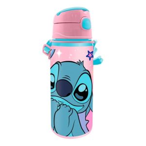 Disney Lilo és Stitch, A csillagkutya This World alumínium szívószálas kulacs akasztóval 600 m