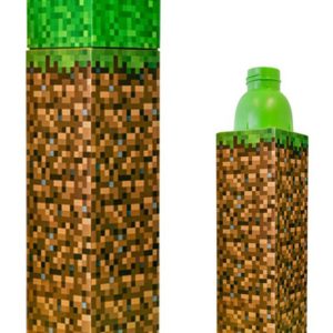 Minecraft Block műanyag kulacs csavaros kupakkal 650 ml