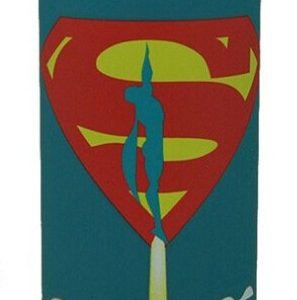 Superman Launch puha tapintású műanyag kulacs csavaros kupakkal 700 ml
