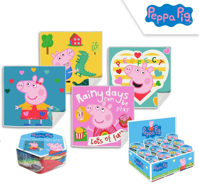 Peppa malac Pack mágikus kéztörlő arctörlő, törölköző 30x30cm - Image 2