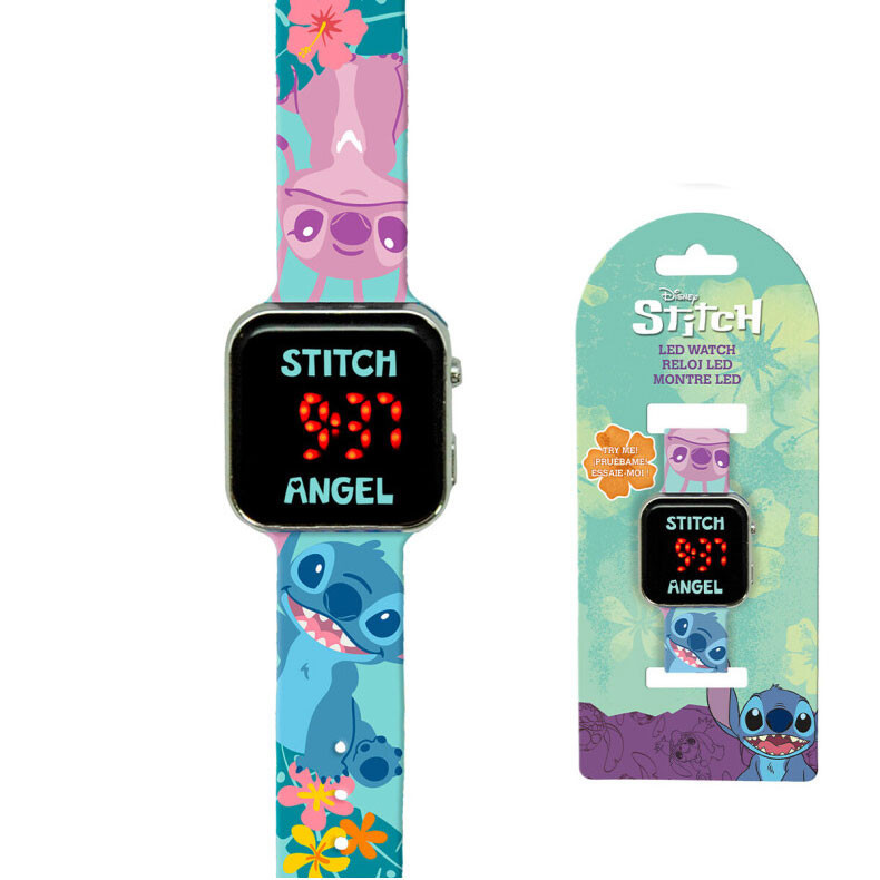 Disney Lilo és Stitch, A csillagkutya Aloha digitális LED karóra
