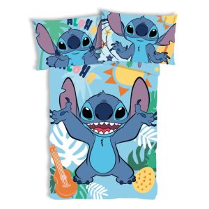Disney Lilo és Stitch, A csillagkutya Tropical Paradise gyerek, ovis ágyneműhuzat 100×135 cm, 40