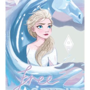 Disney Jégvarázs Ice Horse fürdőlepedő, strand törölköző 70x137 cm (Fast Dry)