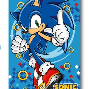 Sonic a sündisznó Gold Ring polár takaró 100x140cm