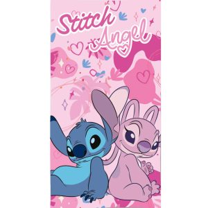 Disney Lilo és Stitch, A csillagkutya Love Duo fürdőlepedő, strand törölköző 70x140cm (Fast