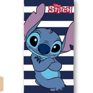 Disney Lilo és Stitch, A csillagkutya Cool Stripe fürdőlepedő, strand törölköző 70x140cm (Fa