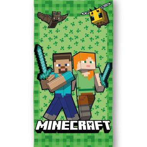 Minecraft Cube World fürdőlepedő, strand törölköző 70x140cm (Fast Dry)