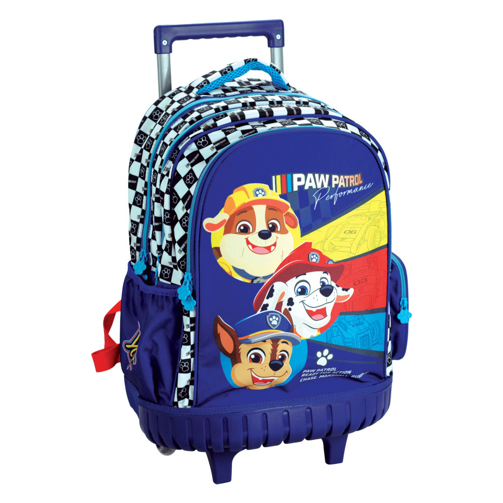 Mancs Őrjárat Racing prémium gurulós iskolatáska, táska 42 cm