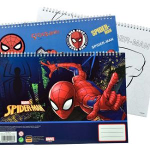 Pókember Splotch A/4 spirál vázlatfüzet 40 lapos matricával