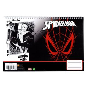 Pókember World of Webs A/4 spirál vázlatfüzet, 30 lapos