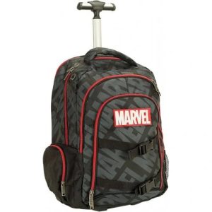 Marvel Black gurulós iskolatáska, táska 46 cm