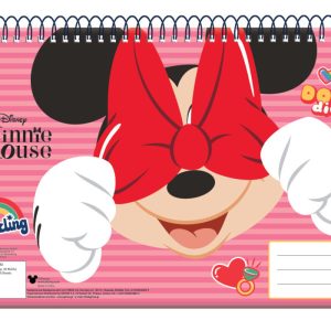 Disney Minnie Wink A/4 spirál vázlatfüzet, 30 lapos
