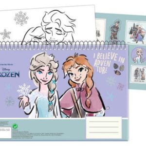 Disney Jégvarázs Adventure A/4 spirál vázlatfüzet 40 lapos matricával
