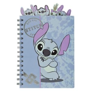 Disney Lilo és Stitch, A csillagkutya Brush It Out A5 notesz, jegyzetfüzet regiszterekkel