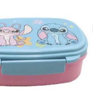 Disney Lilo és Stitch, a csillagkutya Alien 626 szendvicsdoboz + evőeszköz szett