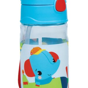 Fisher-Price Animals Fly műanyag szívószálas kulacs akasztóval 350 ml