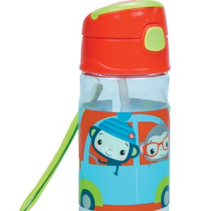 Fisher-Price Animals Car műanyag szívószálas kulacs akasztóval 350 ml