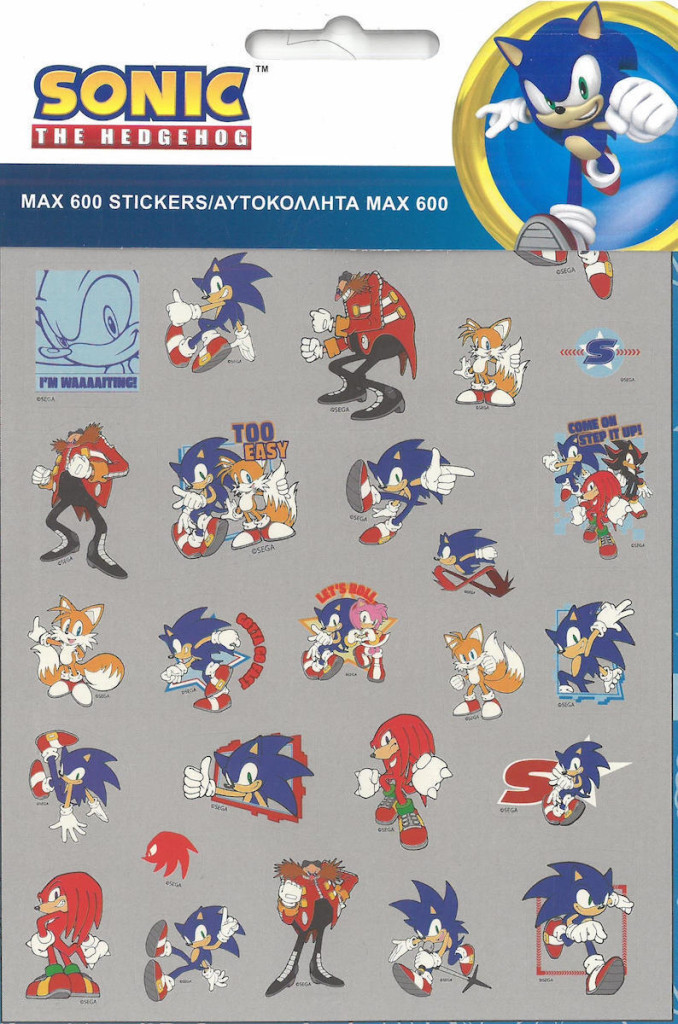 Sonic a sündisznó Fast 600 darabos matrica szett - Image 2
