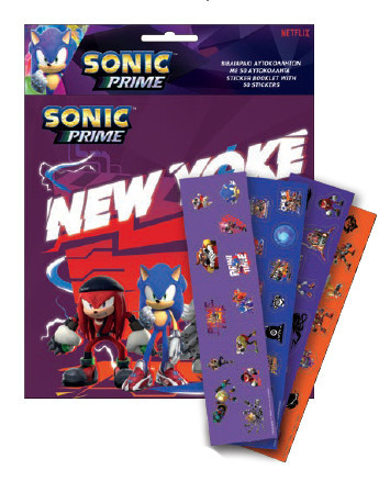 Sonic a sündisznó New Yoke matricás album 50 db matricával
