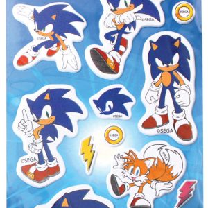 Sonic a sündisznó Thunder pufi szivacs matrica szett