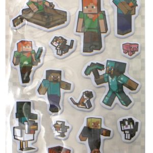 Minecraft Pixel Pals pufi szivacs matrica szett