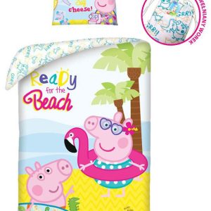 Peppa malac Beach ágyneműhuzat 140×200cm, 70×90 cm