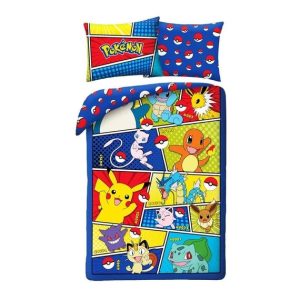 Pokémon PokéPower ágyneműhuzat 140×200cm, 70×90 cm