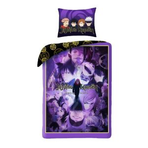 Jujutsu Kaisen Purple Energy ágyneműhuzat 140×200cm, 70x90 cm microfibre