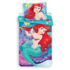 Disney Hercegnők, Ariel ágyneműhuzat 140×200cm, 70×90 cm