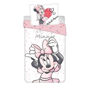 Disney Minnie White ágyneműhuzat 140×200cm, 70×90 cm