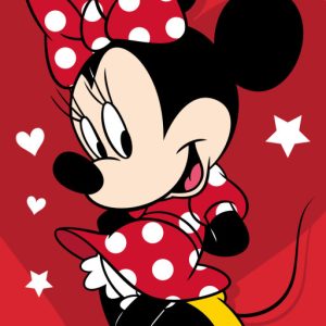 Disney Minnie Pretty in Red fürdőlepedő, strand törölköző 70x140cm